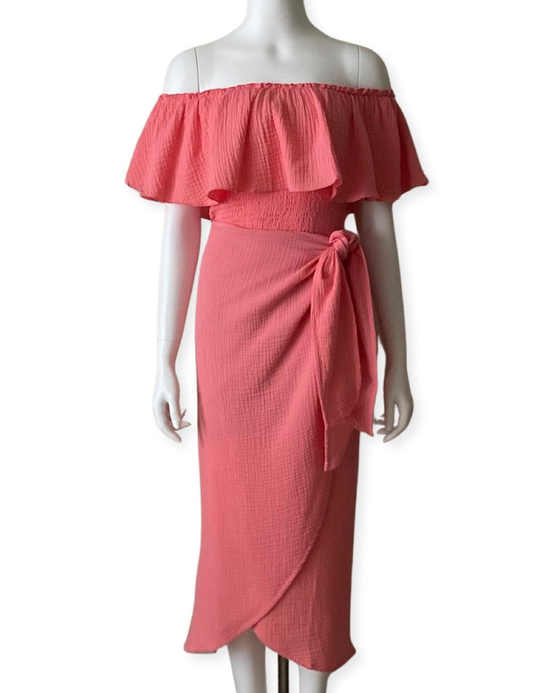 Tyra Tulip Skirt - Flamingo