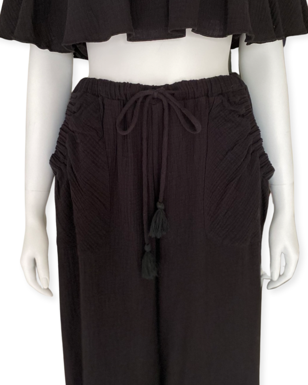 Tyra Wide Pants - Black