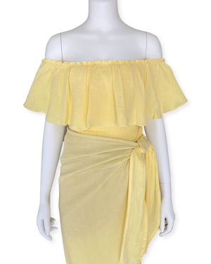 Tyra Tulip Skirt - Lemon