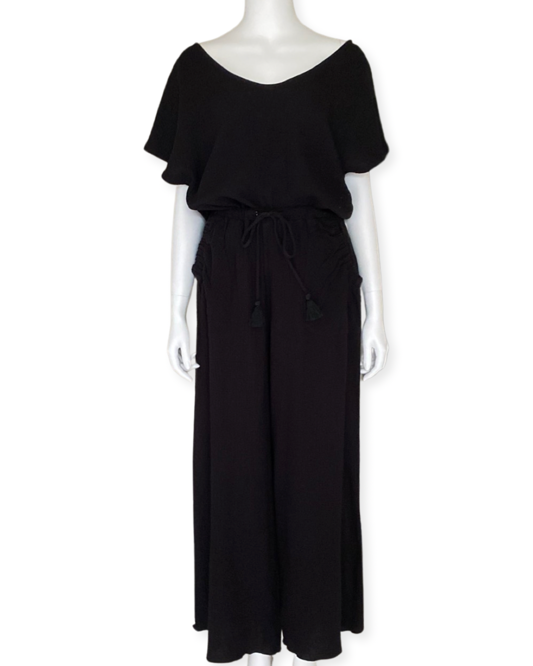 Tyra Wide Pants - Black